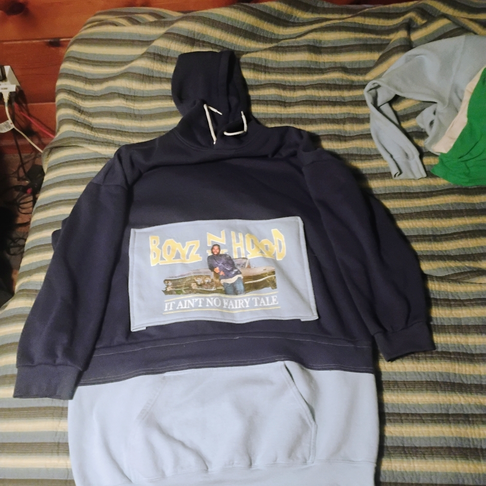 Upcycled Boyz in the hood hoodie